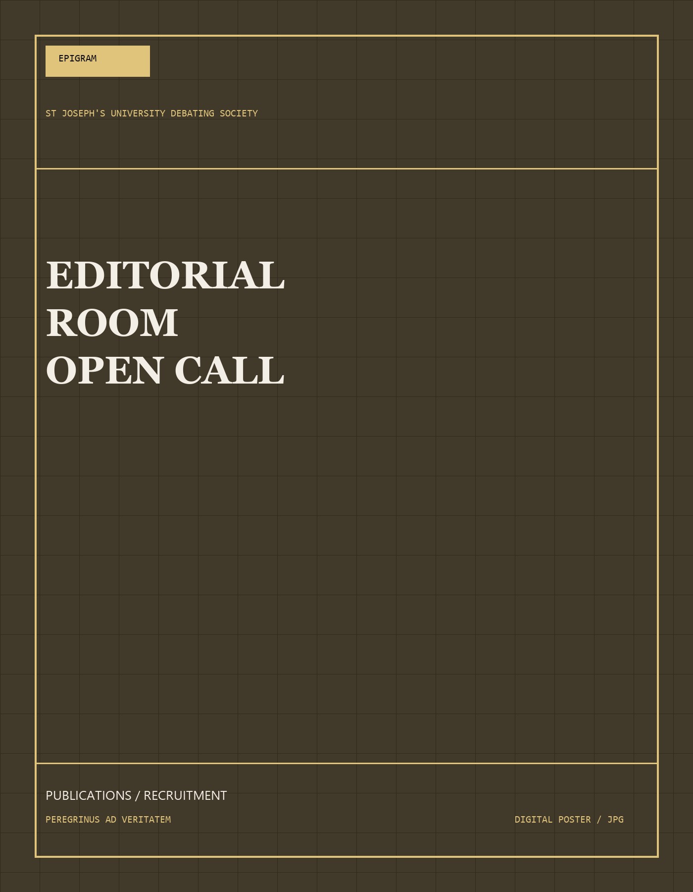 Editorial call poster